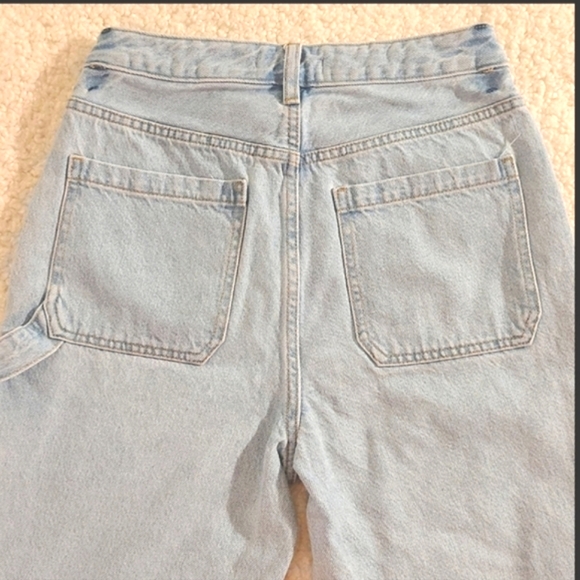 PacSun Women's High-Rise 90s Boyfriend Carpenter Cargo Jean. Light Blue, Size 27 - Picture 8 of 16